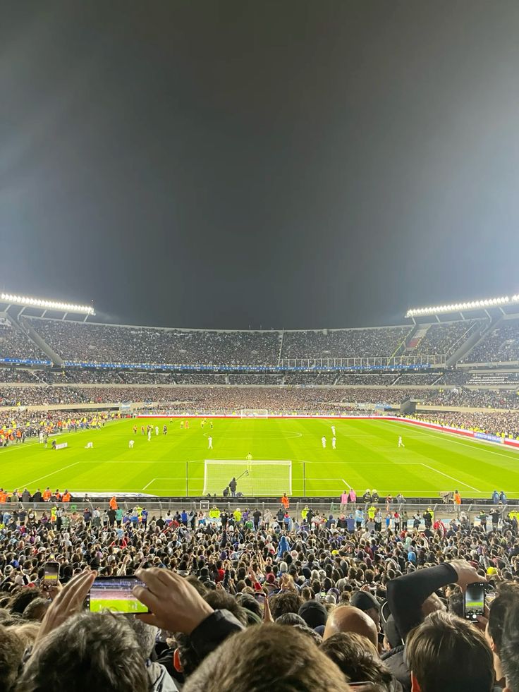 estadio de river plate, pero con los colores de argentina